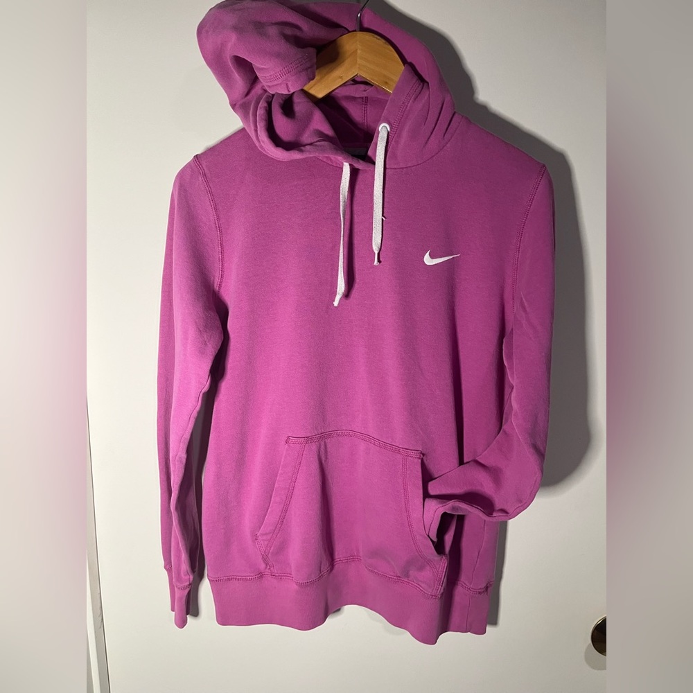 Nike Pink pullover sweatshirt Hoodie Large